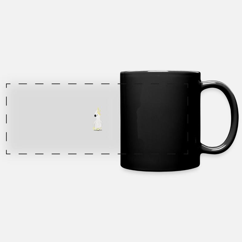 Cacatoès, ornithologue, biologiste, ornithologue - Mug panoramique uni - noir