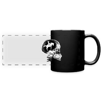 Amoureuse de l'équitation chevaux fille - Mug panoramique uni - noir - Devant