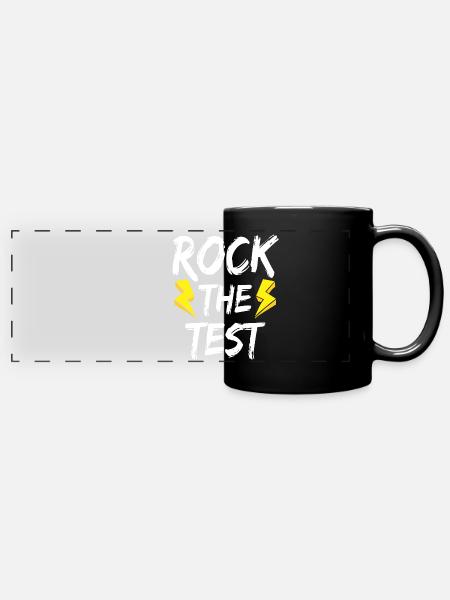 Rock den Test - Panorama-Tasse farbig - Schwarz