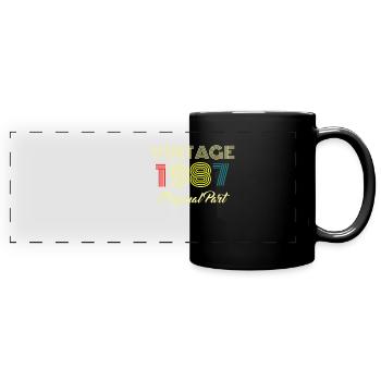 Vintage 1987 Original Part Men Women 33 Birthday - Panorama-Tasse farbig - Schwarz - Vorne