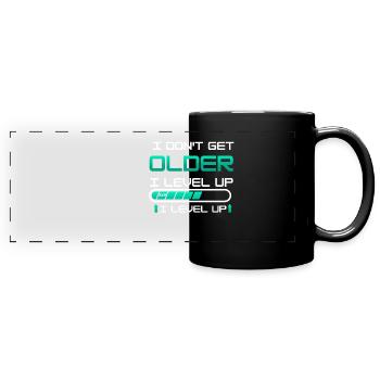 Gaming Controller Videospiel Gamer Spruch Geschenk - Panorama-Tasse farbig - Schwarz - Vorne