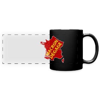 MACRON DÉGAGE - Mug panoramique uni - noir - Devant