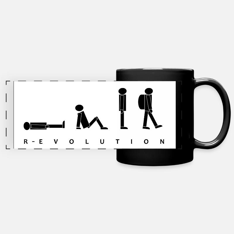 TRAVEL R-EVOLUTION - Full Colour Panoramic Mug - black