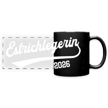 Screed Layer 2026 Training Occupation Construction Craftsman - Full Colour Panoramic Mug - black - Front