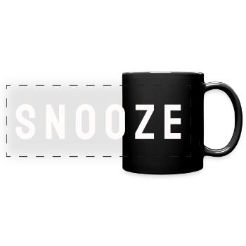 SNOOZE - Mug panoramique uni - noir - Devant