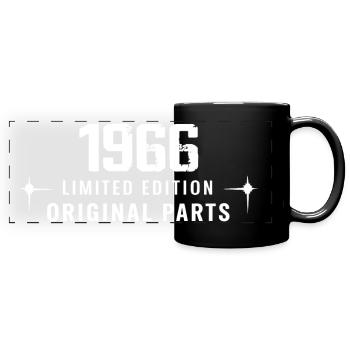 Vintage 1966 - Panorama-Tasse farbig - Schwarz - Vorne