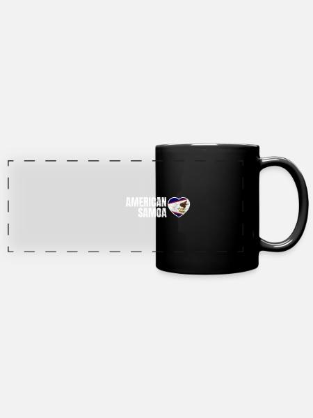 Amerikanisch-Samoa - Panorama-Tasse farbig - Schwarz