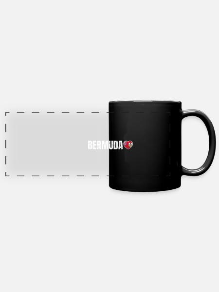 Bermuda - Panorama-Tasse farbig - Schwarz