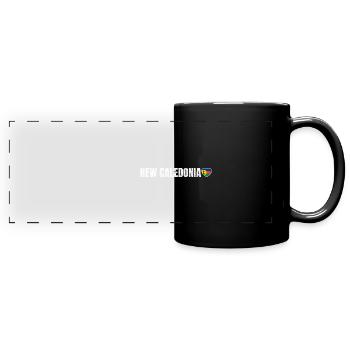 Neukaledonien - Panorama-Tasse farbig - Schwarz - Vorne
