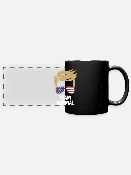 Team Normal - Panorama-Tasse farbig - Schwarz