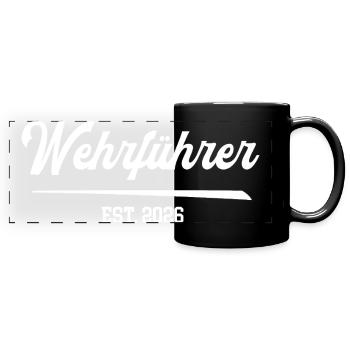 Fire Chief 2026 Volunteer Fire Brigade Management FFW - Full Colour Panoramic Mug - black - Front