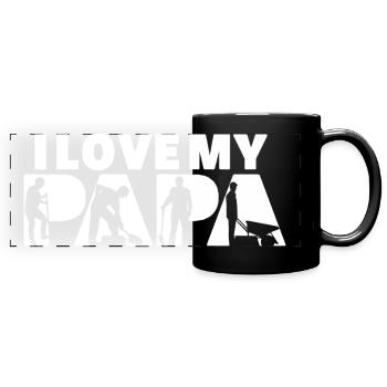 Landarbeiter Papa Farm Landwirtschaftliches Leben - Panorama-Tasse farbig - Schwarz - Vorne