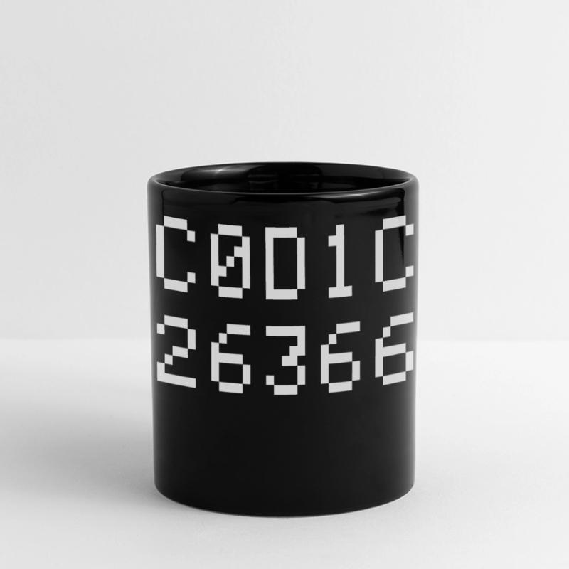 C0D1CE Codice 8-Bit Esadecimale Code Nerd Pix Panorama-Tasse farbig