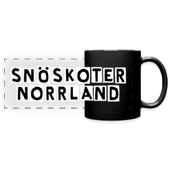logo de snoskoternorrland2016 - Mug panoramique uni - noir - Devant