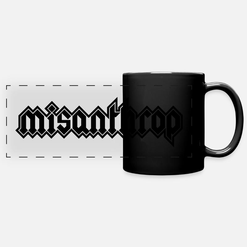 metal misanthrope - Full Colour Panoramic Mug - black