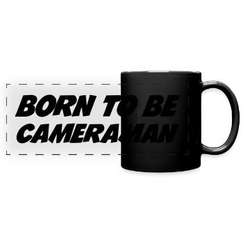 Cameraman / Camera / Video / Cadreur - Mug panoramique uni - noir - Devant