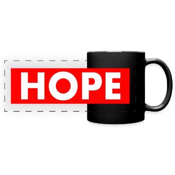 Hope - Full Colour Panoramic Mug - black - Front