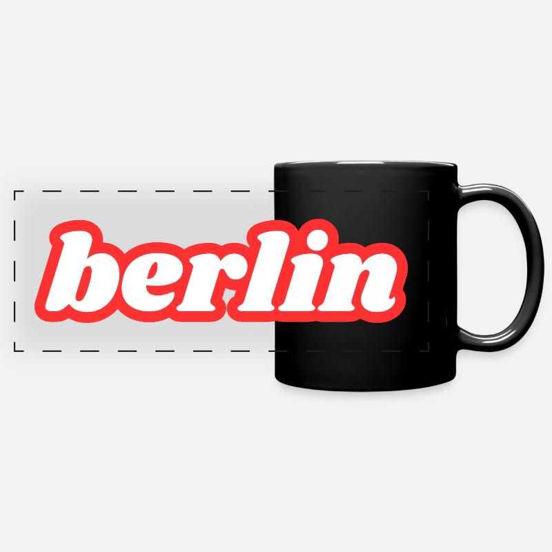 Berlin - Full Colour Panoramic Mug - black