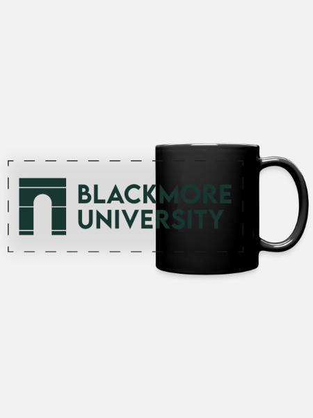 Sweat à capuche de l’Université Blackmore - Mug panoramique uni - noir