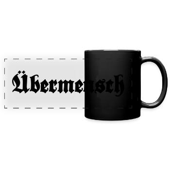Übermensch - surhomme - Mug panoramique uni - noir - Devant