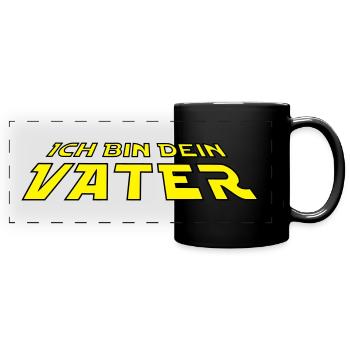 Ich bin dein Vater 2C Farbwechsel - Panorama-Tasse farbig - Schwarz - Vorne