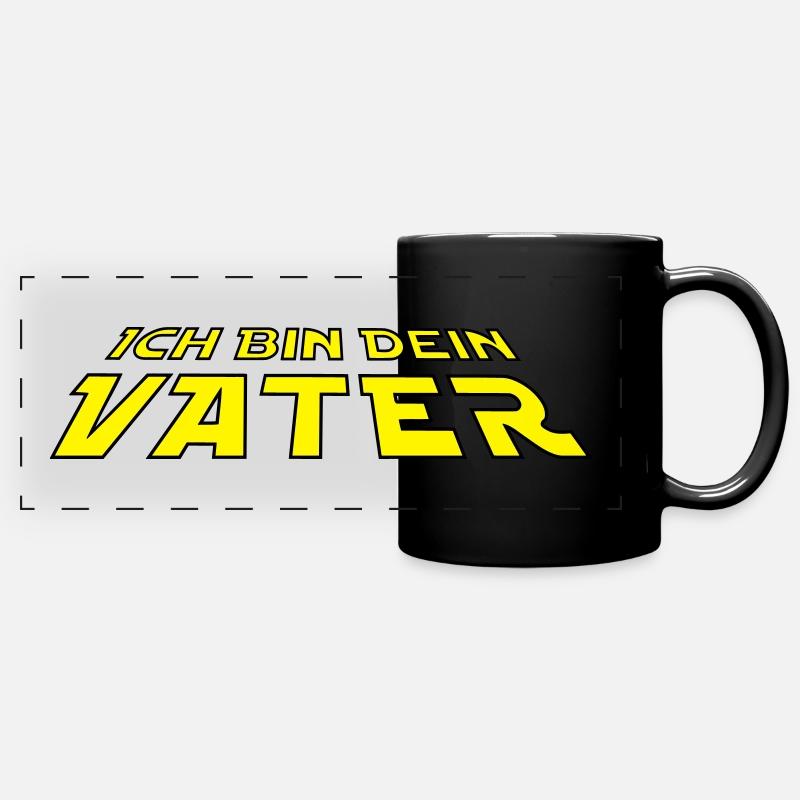Ich bin dein Vater 2C Farbwechsel - Panorama-Tasse farbig - Schwarz