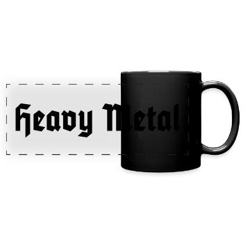 Heavy Metal - Mug panoramique uni - noir - Devant