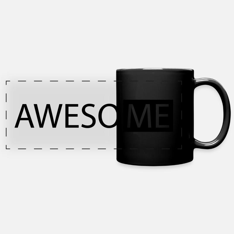 Awesome - Full Colour Panoramic Mug - black