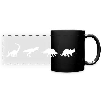 De beaux dinosaures - Mug panoramique uni - noir - Devant
