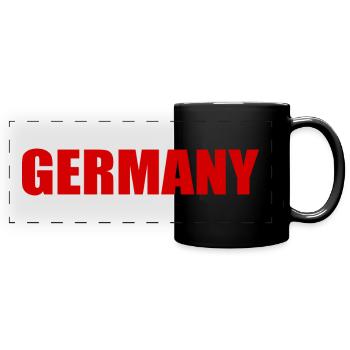 Germany - Mug panoramique uni - noir - Devant