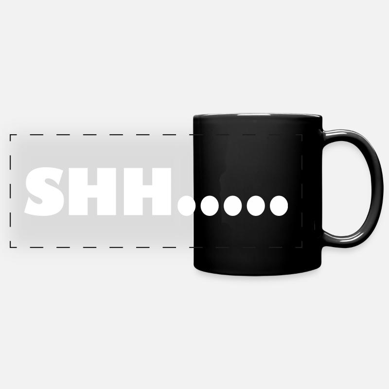 shh - Mug panoramique uni - noir