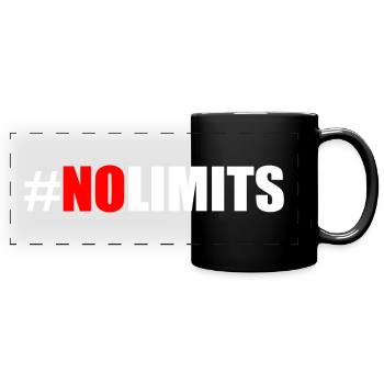 No limits - Full Colour Panoramic Mug - black - Front