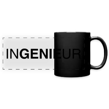 engineer 01 - Full Colour Panoramic Mug - black - Front