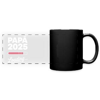New Dad Gift 2025 Loading - Full Colour Panoramic Mug - black - Front