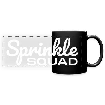 Sprinkle Squad - Lustiges Donut Geschenk - Panorama-Tasse farbig - Schwarz - Vorne
