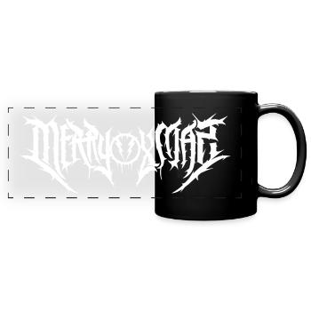 merry xmas metalheads - Full Colour Panoramic Mug - black - Front