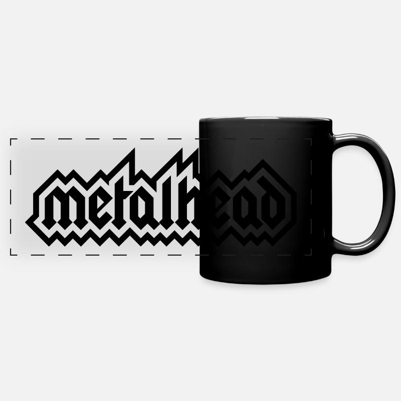 métalleux - Mug panoramique uni - noir