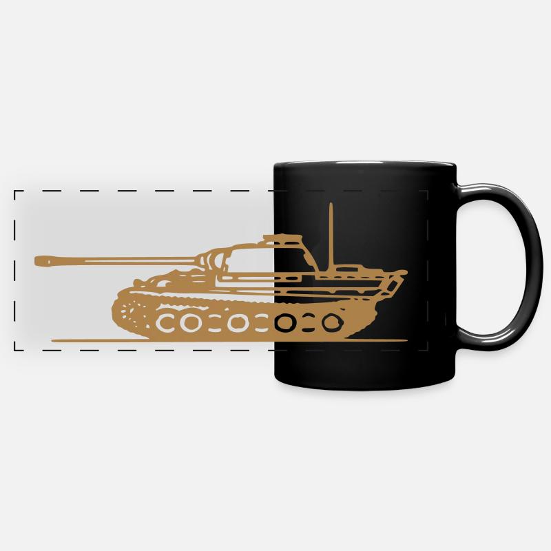 Panzerkampfwagen V Panther Ausf G 1 - Full Colour Panoramic Mug - black