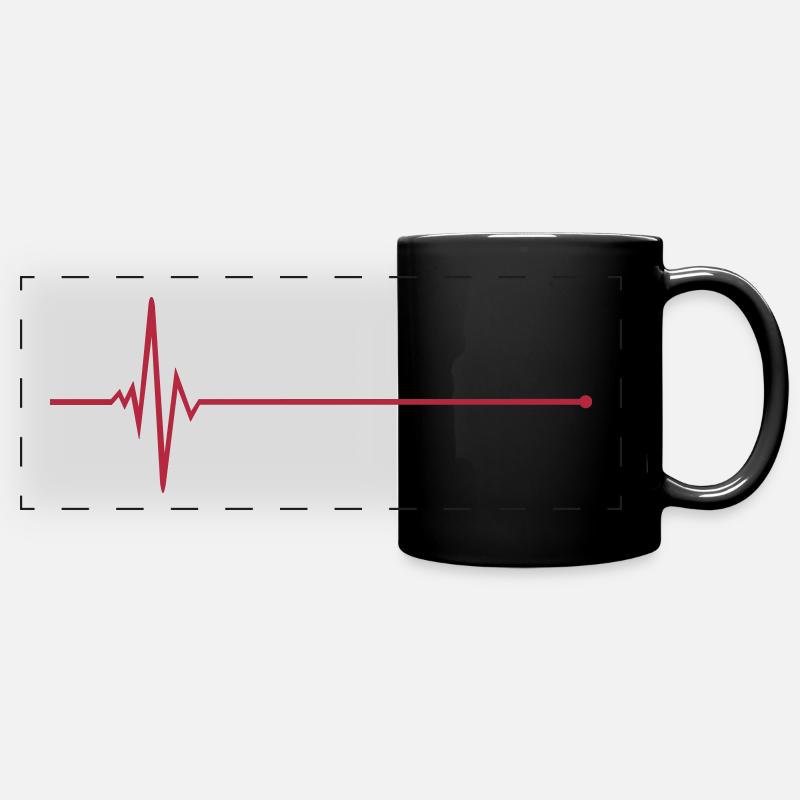 Pulse - Frequency - Full Colour Panoramic Mug - black