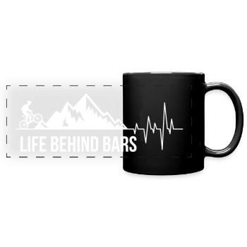VIE DERRIÈRE VTT BARS VTT - Mug panoramique uni - noir - Devant