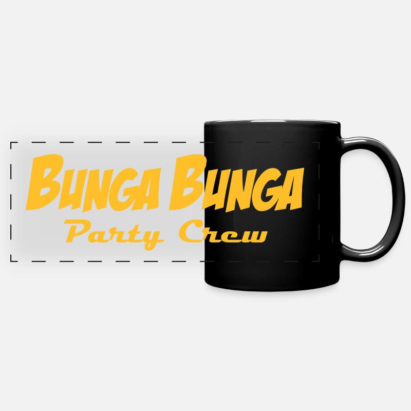 BungaBunga Party Crew - Panorama-Tasse farbig - Schwarz
