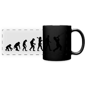 Jazz Evolution - Panorama-Tasse farbig - Schwarz - Vorne