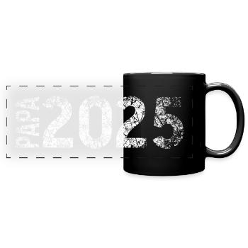 Dad 2025 Dad 2025 Supergrunge White - Full Colour Panoramic Mug - black - Front