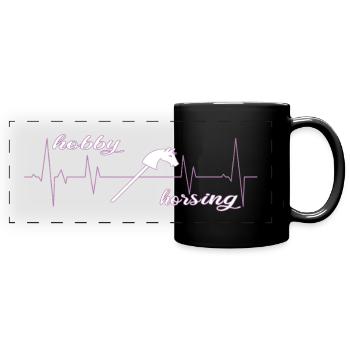 Hobby Horsing Heartbeat Hobby Horse - Mug panoramique uni - noir - Devant
