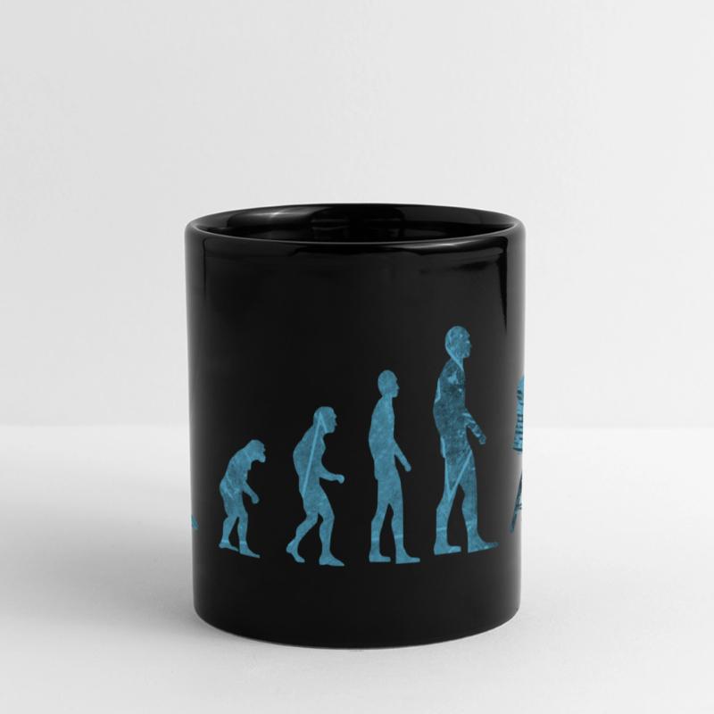 Evolution Saxophon Panorama-Tasse farbig