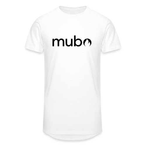 mubo Logo Word Black - Men's Long Body Urban Tee