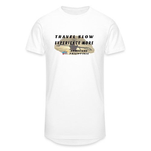 Travel slow Logo für helle Kleidung - Männer Urban Longshirt