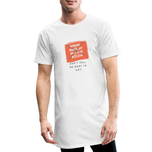 Spread Anarchy and buy BITCOIN.... - Camiseta urbana para hombre