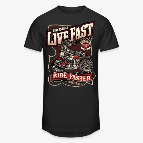 Born To Ride - Harleysti Italia Official 2023 - Urban lång T-shirt herr