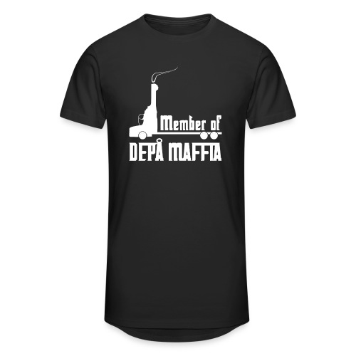Depå Maffia vitt tryck - Urban lång T-shirt herr